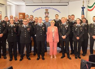 Il nuovo Prefetto Maria Rita Cocciufa incontra i Carabinieri