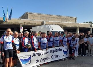 L’associazione Granfondo ciclistica dei Trapiantati fa tappa a Reggio Emilia all’Istituto Zanelli