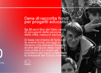 Cena organizzata dalla cooperativa “Giro del Cielo” per sostenere progetti educativi e solidali