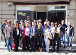 Inaugurato il “Tarquini Lab”, ma i partiti alleati disertano. “La fuga di Alleanza Civica? Non entro nelle loro scelte”