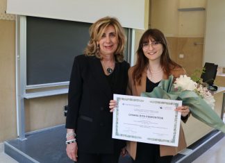 Assegnata a Chiara Rita Piemontese la Borsa di Studio in memoria di Olmes Ognibene