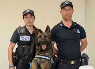 Polizia Locale Unione Bassa Reggiana: primo arresto da parte “dell’agente a quattro zampe” Argo K9