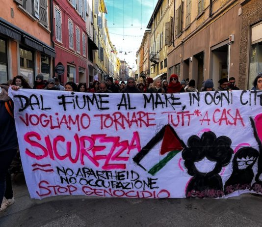 L’Assemblea Reggiana per la Palestina al corteo contro la violenza sulle donne: “Noi, come soggettività decoloniale”