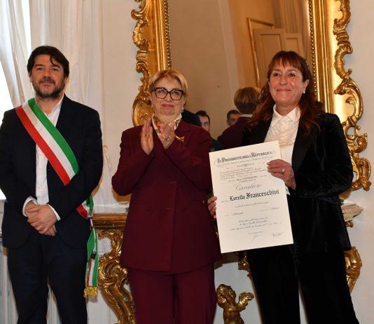 Franco Bagnacani e Lorella Franceschini ricevuti dal Prefetto per il riconoscimento di Cavaliere della Repubblica