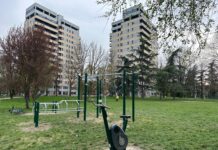 Una nuova area fitness al parco della Pace “Olivier Tambo” nel quartiere Canalina
