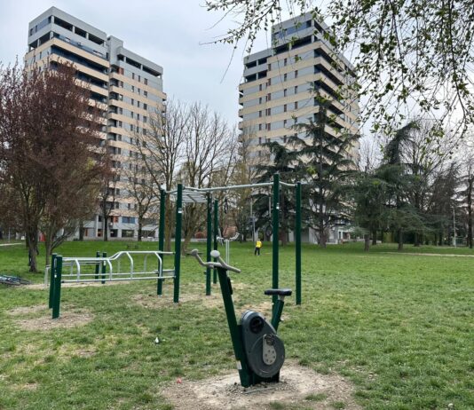 Una nuova area fitness al parco della Pace “Olivier Tambo” nel quartiere Canalina