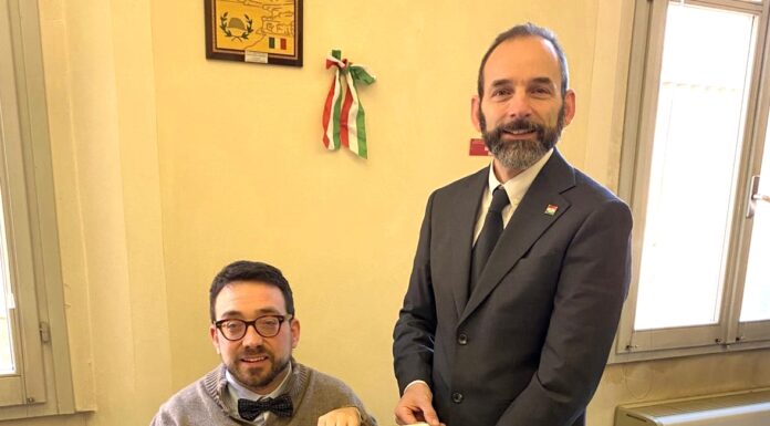 Progetto Grazie: pergamena a Giorgio Ambrosetti che con grande forza d’animo supera la disabilità e si mette al servizio degli altri