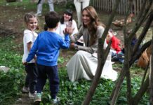 La Principessa del Galles al nido scuola Allende di Reggio Emilia alla scoperta del parco come “terzo educatore”