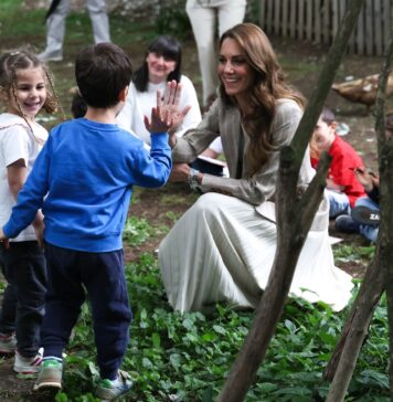 La Principessa del Galles Kate Middleton al nido Allende alla scoperta del parco come “terzo educatore”