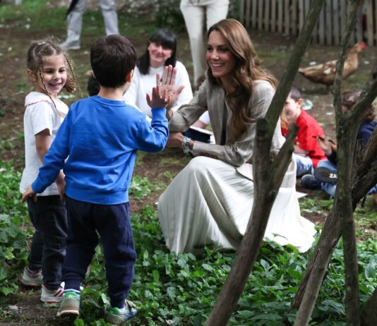 La Principessa del Galles Kate Middleton al nido Allende alla scoperta del parco come “terzo educatore”
