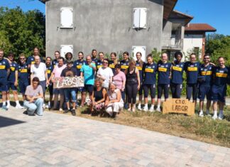 Castelnovo Monti, le giovani pallavoliste azzurre affiancano “i ragazzi” del Cto Labor di Felina