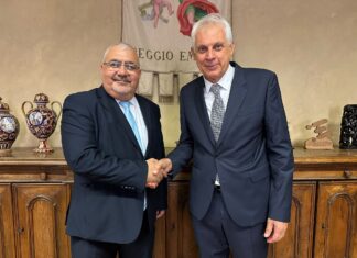 Reggio Emilia ha accolto il Sindaco della città gemella di Beit Jala, in Cisgiordania. Massari: “Con voi nel difficile percorso verso la pace”